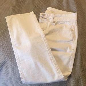 US Polo Assoc. White Denim Capris